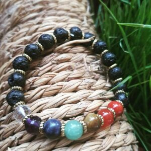 Braccialetto aromatico Chakra - Oggetto Aromatico per Oli essenziali